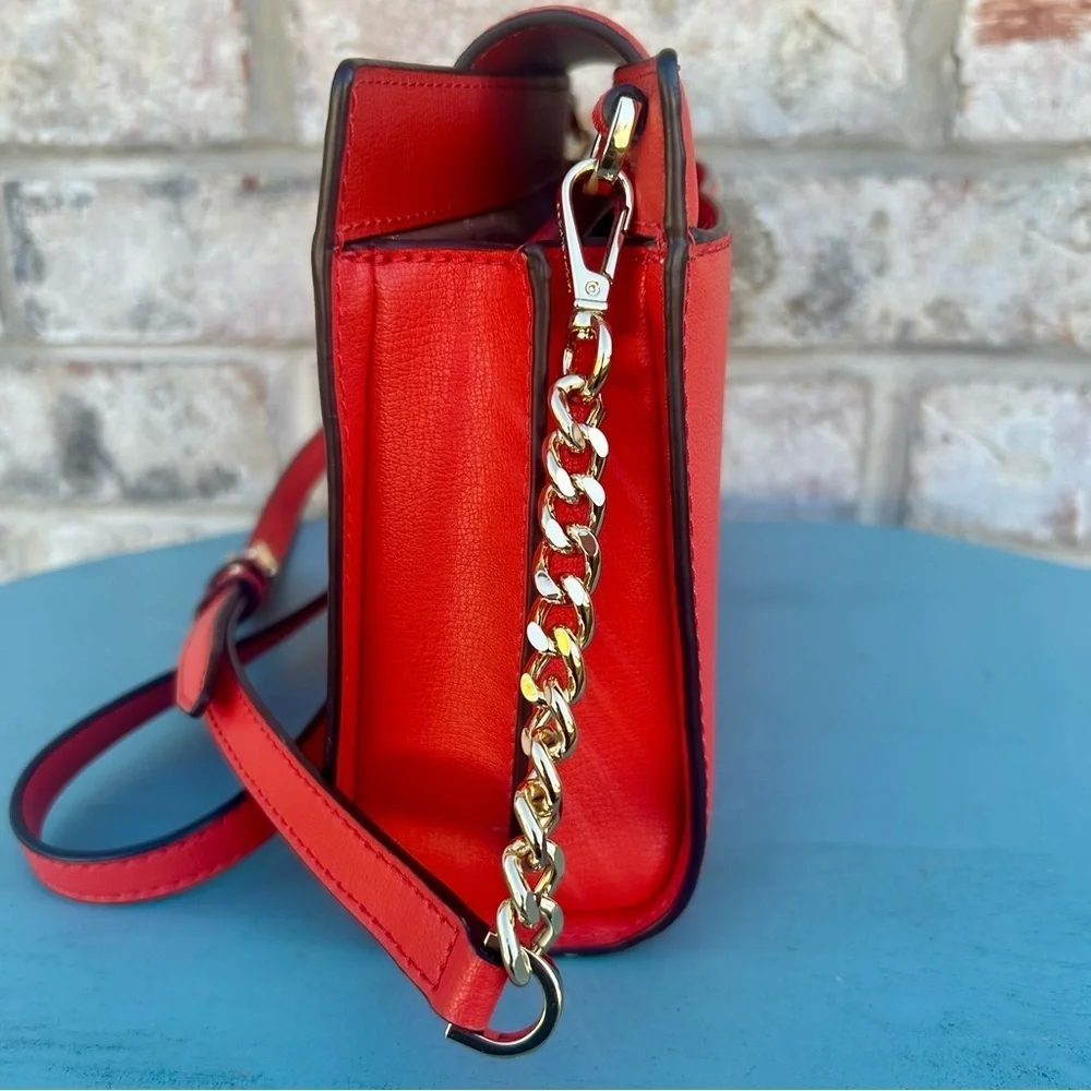Michael Kors Mott Mandarin Saffiano Leather Envelope Crossbody Bag – BNWOT